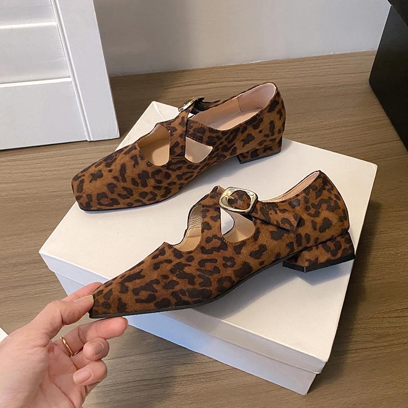 Spring Autumn Shallow Ladies Flats with Shoes Female Designer Footwear Cross-tied Buckle Women Mary Janes Shoes