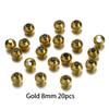 2-8Mm Stainless Steel Round Seed Big Hole Bead Loose Spacer Beads For Diy Jewelry Making Findings Supplies Accessories