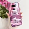 Hülle Für LG K40S 2019 Cover Ästhetisch Niedliche Katze Mode Lustig Bemalt Silikon Handyhülle LMX430HM