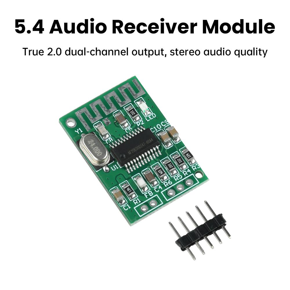 DC 3.3V-5V Bluetooth 5.4 Decoder Board Mini Decoding Module Audio Receiver Module True 2.0 Dual Channel Output with 10m Range