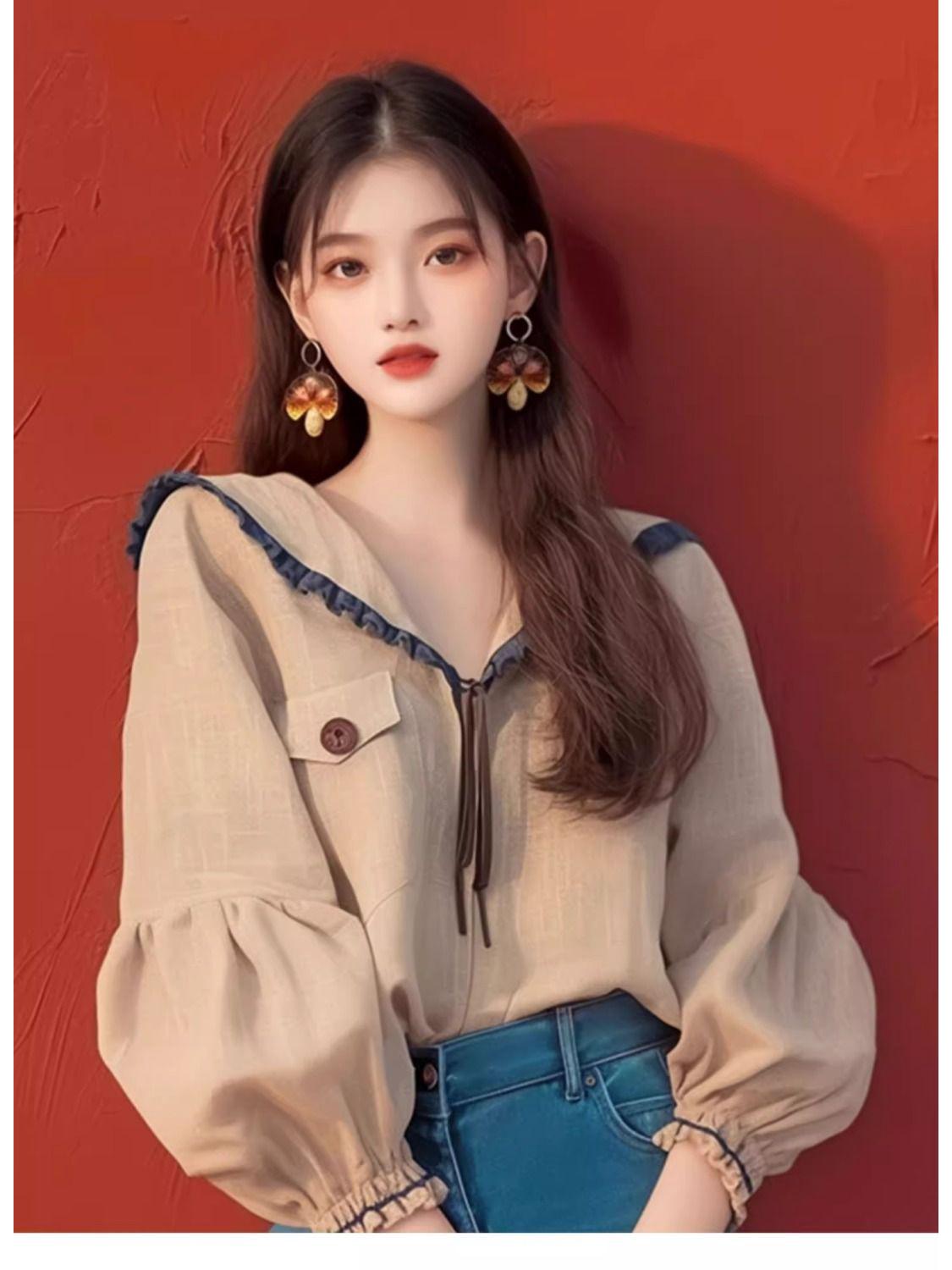 

Шикарный абрикосовый топ высокого класса - Уникальная, стильная и элегантная блузка для начала осени 2024 XL абрикосовый