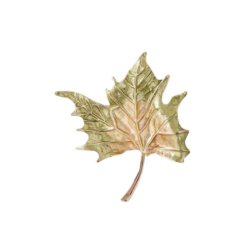Elegantní podzimní brož ve tvaru javorového listu - Design Fénixe, Vynikající špičkové doplňky pro ženy