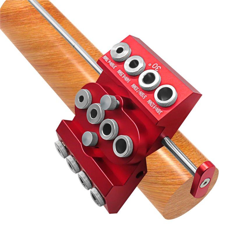 Angled Drill Guide 30/45/90 Degree 4 Sizes Drill Hole Guide Jig For Stairs Handrail/Cables Railing