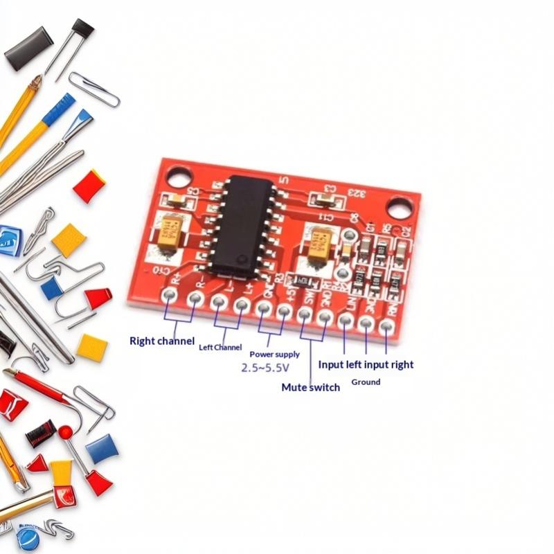 Red Pcb Pam8403 Ultra Mini Digital Amplifier Board 3W Dual Channel Small Audio Power Amplifier Module