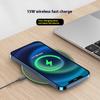 Ultra-thin Round QI15W Wireless Charger Gift Is Suitable for Apple Huawei 10W Desktop Mobile Phone Wireless Charging