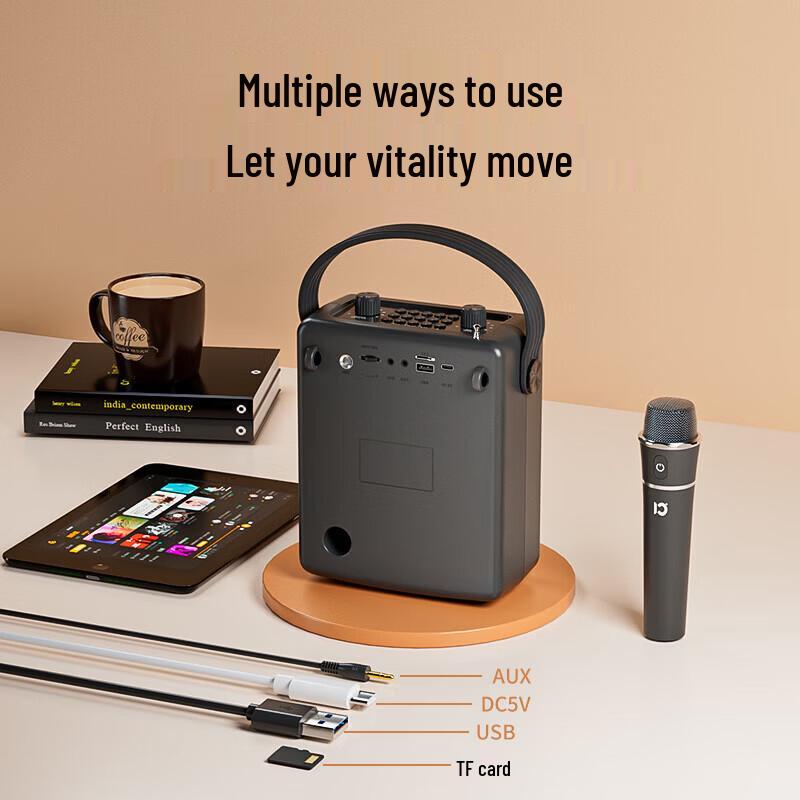 SHIDU H11 Portable Outdoor Bluetooth KTV Speaker CN plug (adapter included)