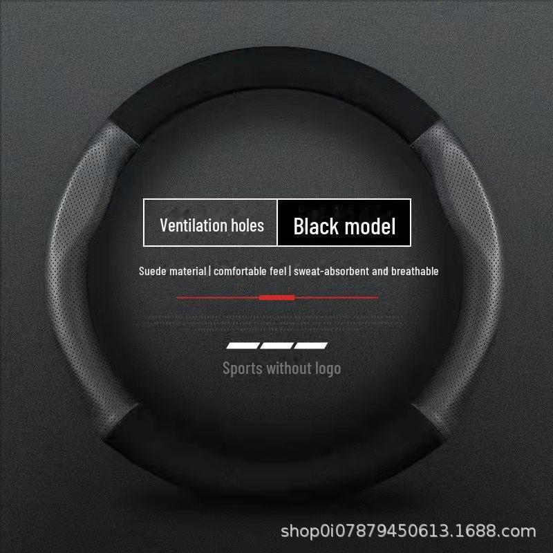 Universeller Lenkradbezug aus Wildleder: Winter und Ganzjahres-Rutschfest, Schweißabsorbierend, Atmungsaktiv für Männer und Frauen