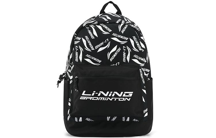 Li Ning Athleisure Fabric Backpack Regular Unisex Black White ABSR122-5