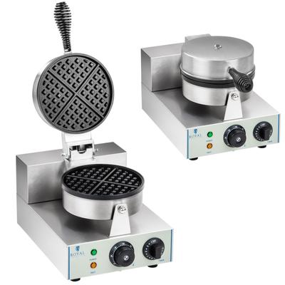 Piastra per waffle rotonda singola in TEFLON, diametro 185 cm