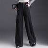 2025 Winter High Waist Slim Straight Woolen Suit Trousers