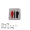 Male and Female Toilet Signage Sign Restroom Label WC Door Signs Men Women Bathroom Indicator for Mall Shops Cafe Home House