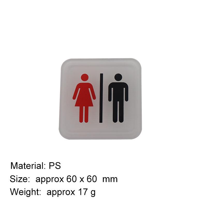Male and Female Toilet Signage Sign Restroom Label WC Door Signs Men Women Bathroom Indicator for Mall Shops Cafe Home House