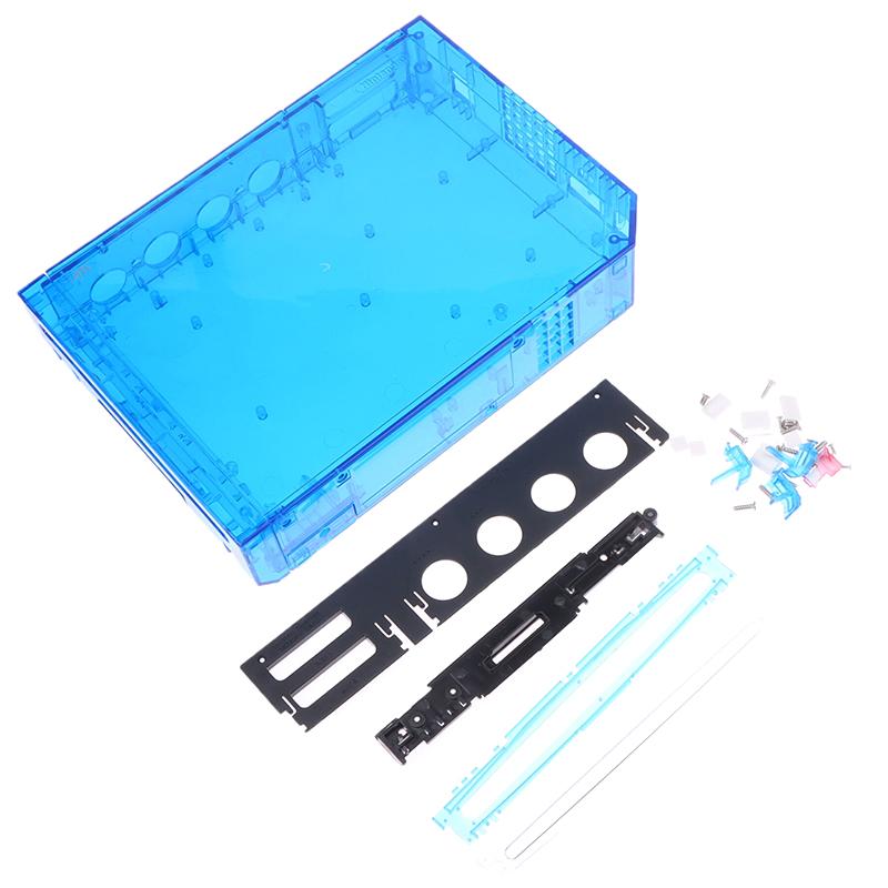 

Черный для полного корпуса крышки корпуса с кнопками для Wii прозрачный корпус для игровой консоли Wii синий