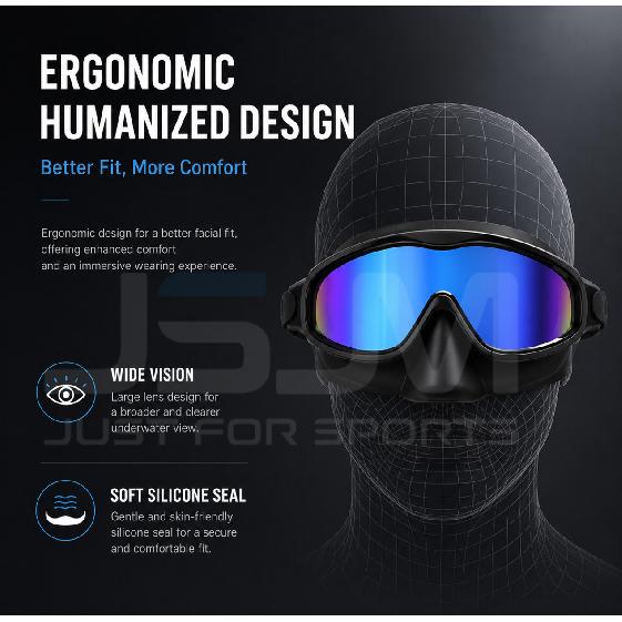 JSJM Upgraded Adult Swimming Goggles HD Anti-Fog Waterproof Swim Glasses Wide View UV Protection Adjustable Strap for Men Women2