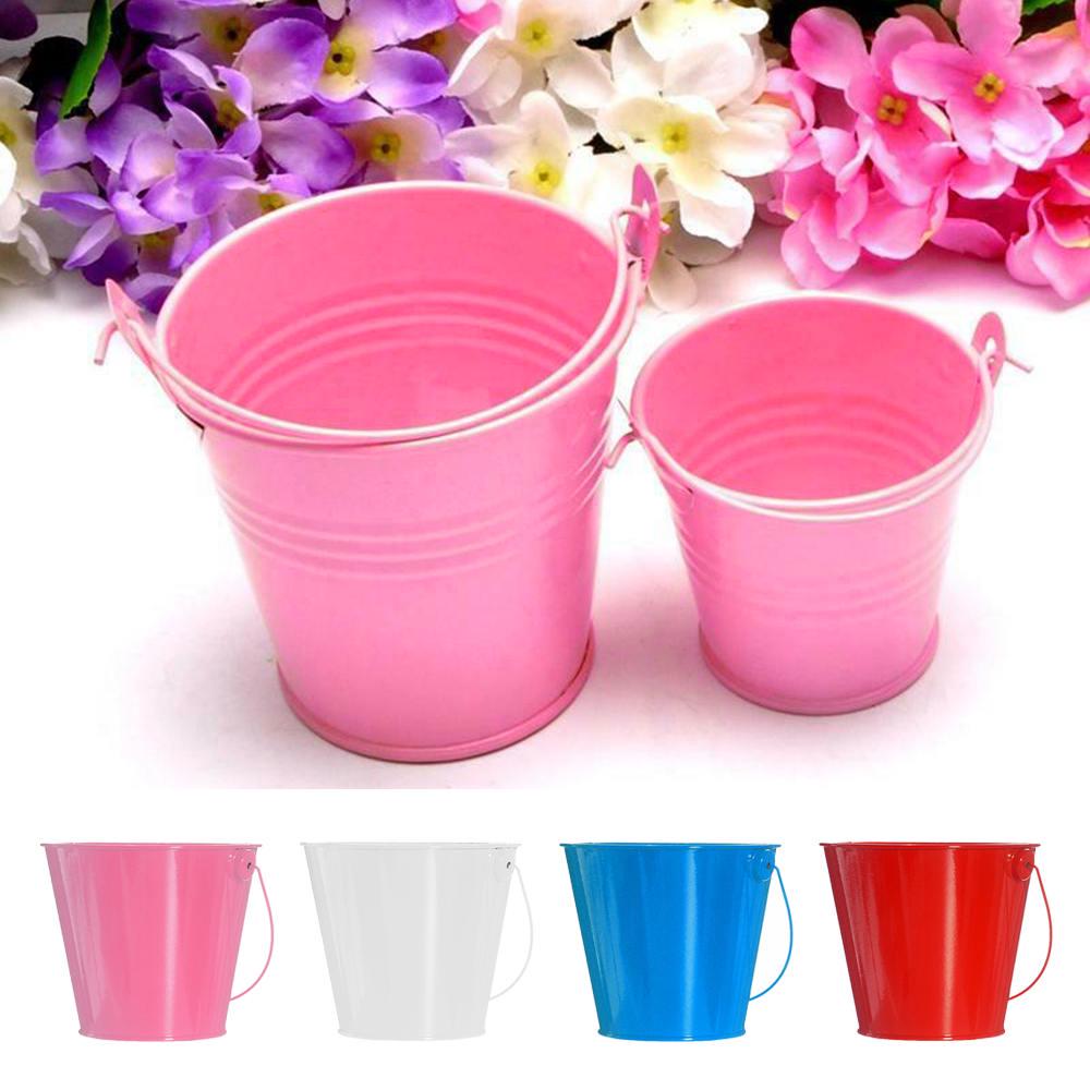 Buy Mini Metal Bucket Chocolate Buckets DIY Tin Small Plants Buckets Favor Pails for Party