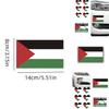 High-quality Pet Material Car Sticker 14cm Palestinian Flag Decal