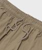Cargo Bros Nylon Pintuck Bermuda Cropped Pants (Beige)
