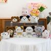 Mouse Cat Plush Toy Keychain Rabbit Dog Plush Doll Keychain Cute Animal Doll Pendant  Home Decor