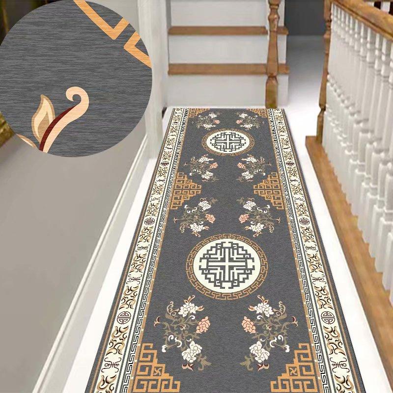 Chinese Style Carpet Simple Printing Floor Mats Hotel Corridors Carpets Passageways Cuttable Carpets