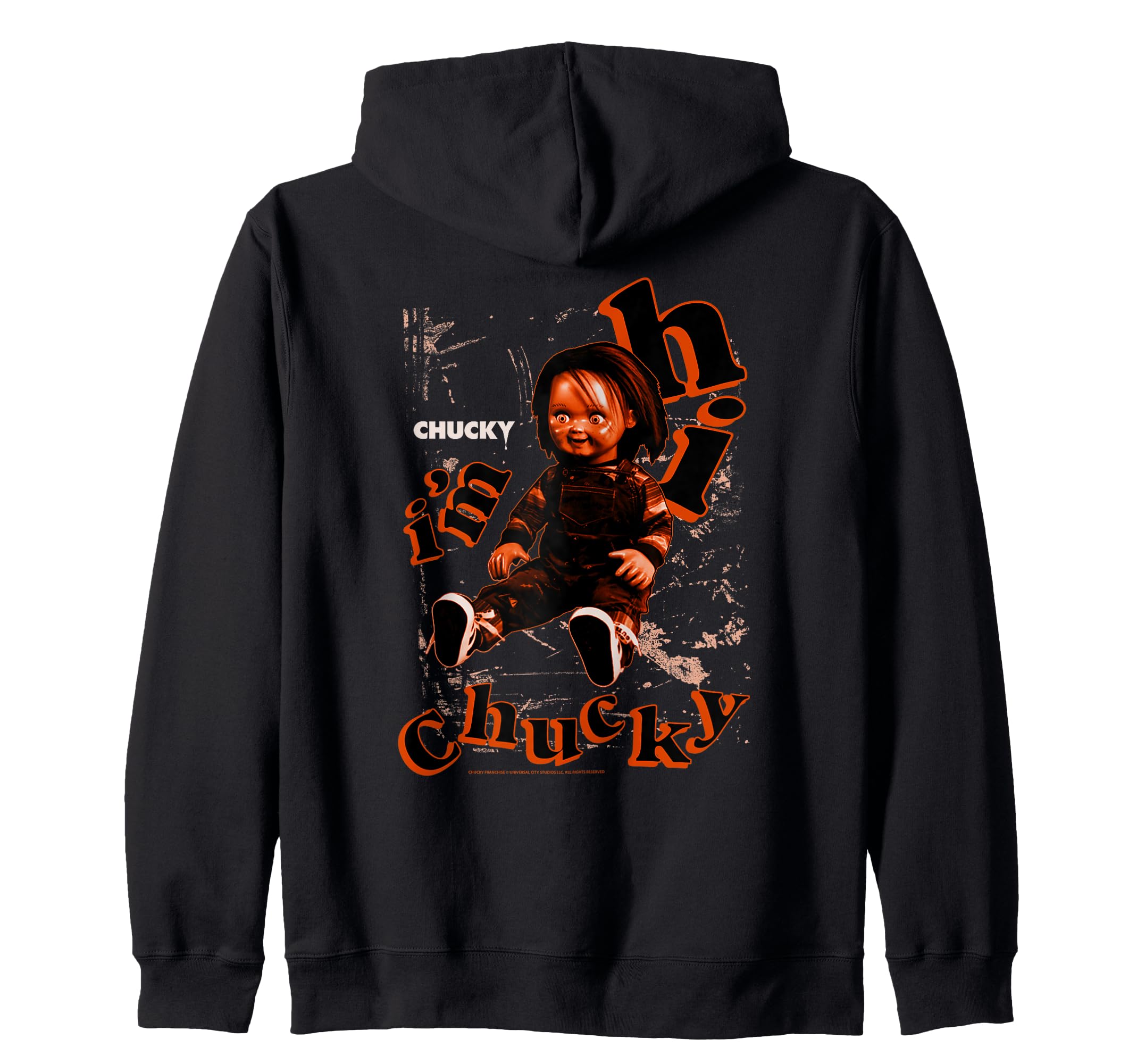 

Chucky Hi Chucky Lurking In The Dark zip hoodie I m Doll. чорний