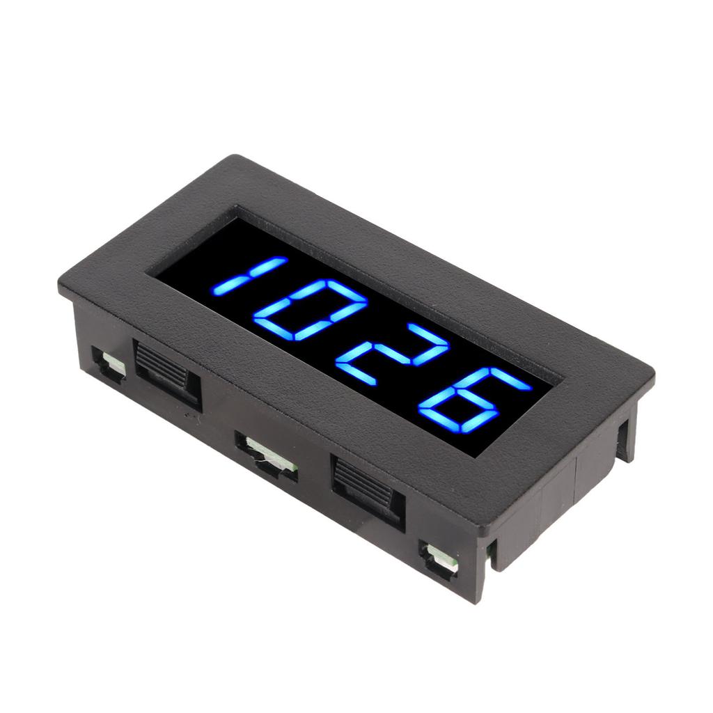 Digital Frequency Meter Speedometer DC 8 to 15V 0.56 in 5 to 9999 RPM 4 LED Digital Display Frequency Tachometer Blue