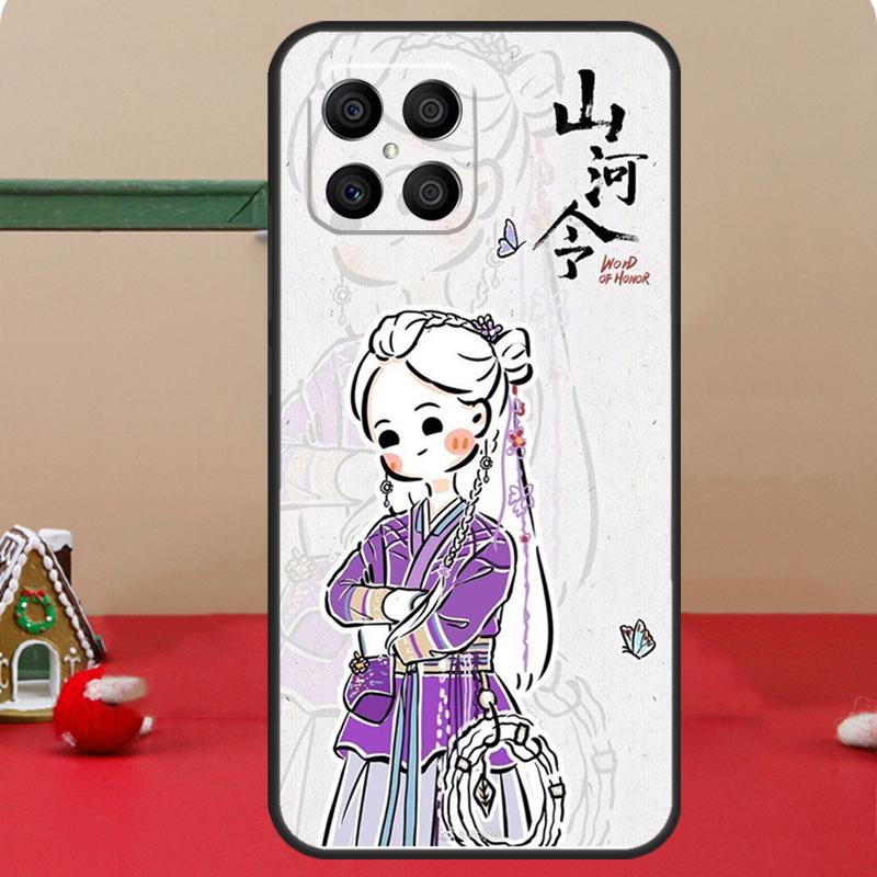 EHRENWORT Shan He Ling Cartoon Hülle Für Honor Magic 8 5 6 7 Lite Honor 400 Pro 200 70 90 X8c X8b X9a X9b X9c X9d Win Cover