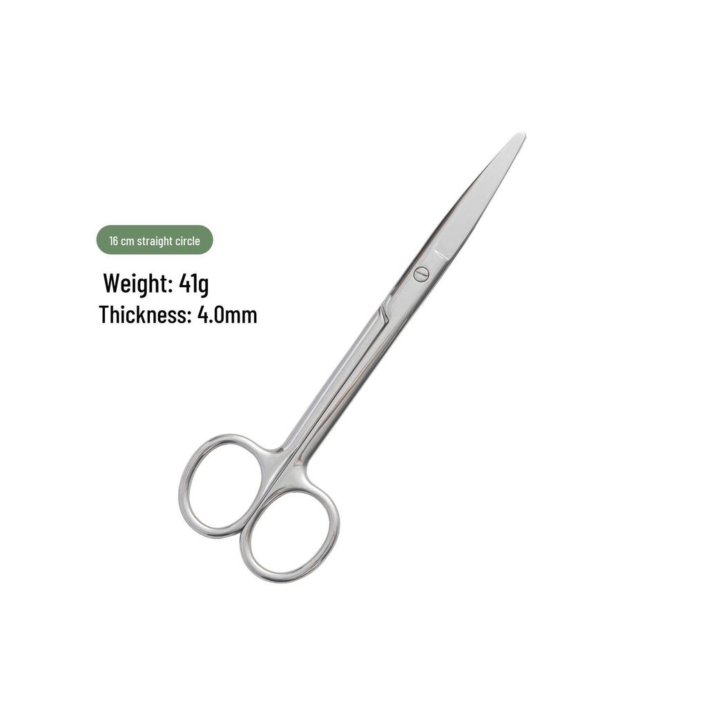 14cm Stainless Steel Curved & Straight Thickened Scissors for Lab, Beauty, Suture, and Gauze