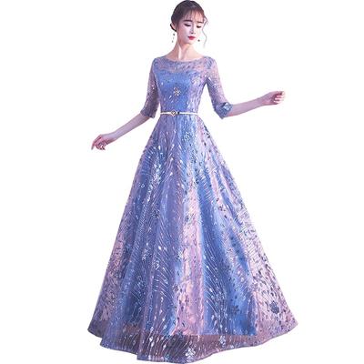 JINZUOMA Long Evening Wedding Tulle Lace Elegant Perfect for and Parties Women's Dress, Dress, Dress, Dress, Dress, Formal, Sweet, Slimming,