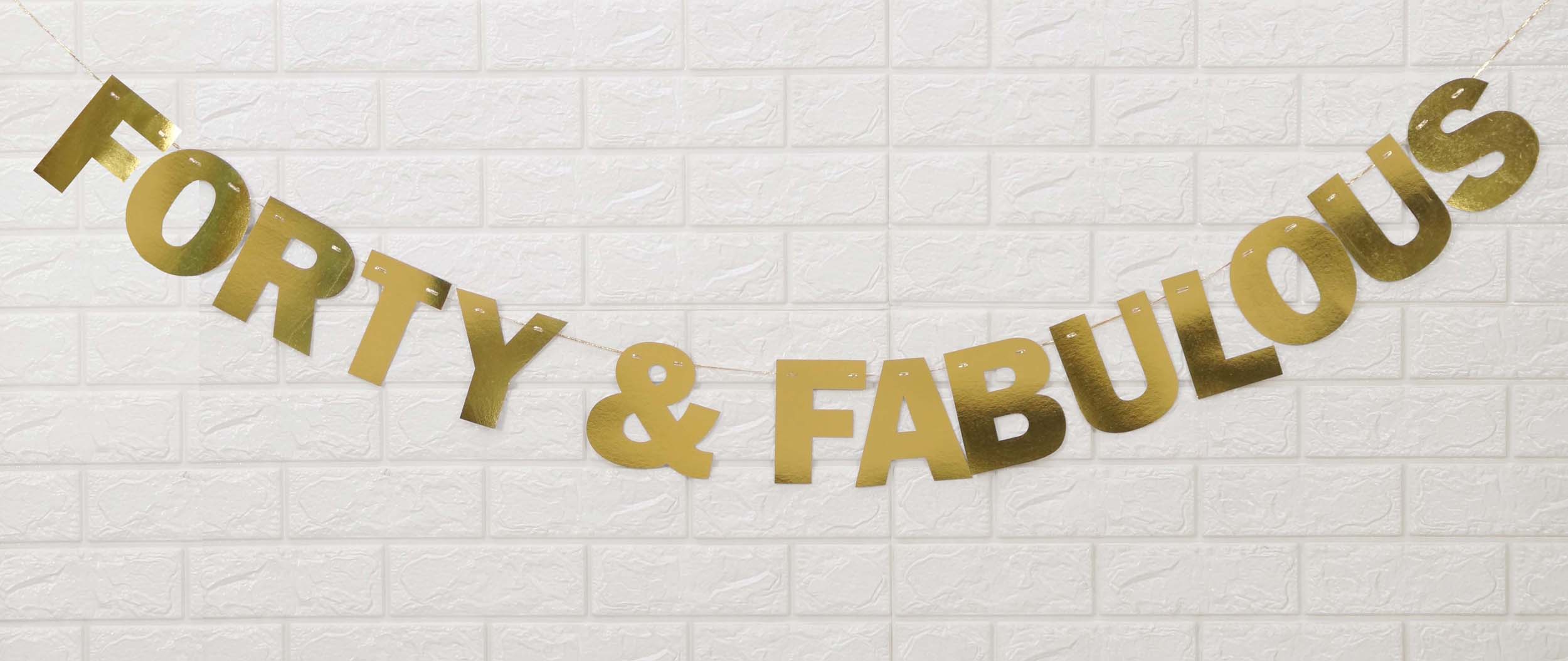 

Inkdotpot Готовий до підвішування З Днем народження Курсив Металічне Срібло Прапорці Гірлянда Попередньо нанизана Дитячий Банер з Прапорців на День народження Прикраси для Вечірки золотий