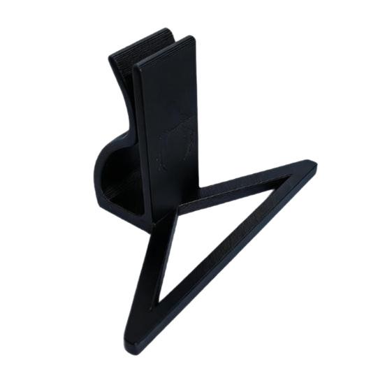 

Зажим-скребок для банки с краской, инструмент для очистки, без беспорядка, сокращение отходов, универсальное крепление на ободок банки, держатель для кисти, аксессуар для маляра чёрный