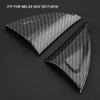 2pcs set Car Door Window Triangle Cover Trim Decorative Sticker for MG ZS 17 18 Carbon Fiber