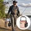 8L/13L Capacity Foldable Water Bucket Suitcase Fishing Bucket New Live Fish Box  Outdoor Activities