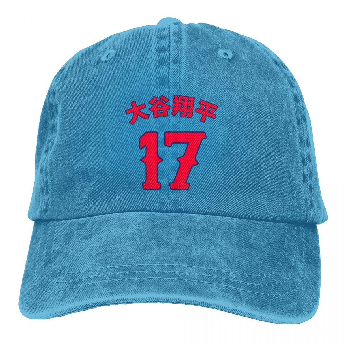 

Shohei Ohtani номер 17 бейсбольная кепка наряд винтажная потертая джинсовая кепка Snapback унисекс уличные кепки для тренировок кепка One Size