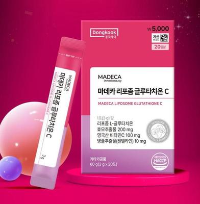 Dongkook Madeca Liposome Glutathione C 20 Beutel – Aufhellendes Nahrungsergänzungsmittel für die innere Pflege aus Korea