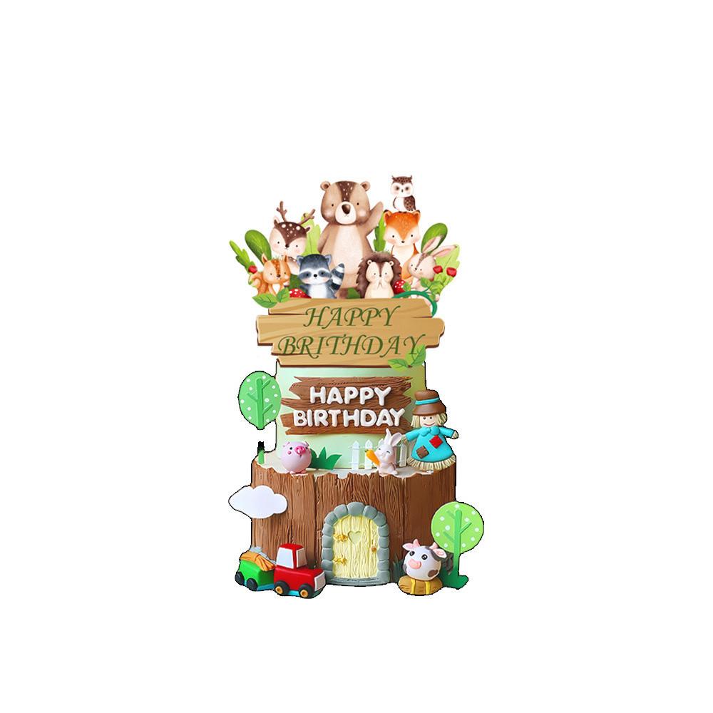 Woodland Animal Jungle Forest DIY Party Decoration Plate Cup Tablecloth Birthday Party Baby Shower Kids Birthday Party Supplies 5