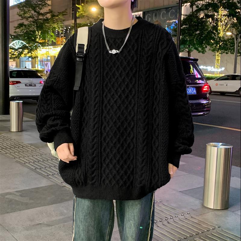 Hot Sale, Popular, New Casual Crew Neck Sweater In Autumn and Winter, Bottom Knitted Sweater, Large Size Loose Sweater.