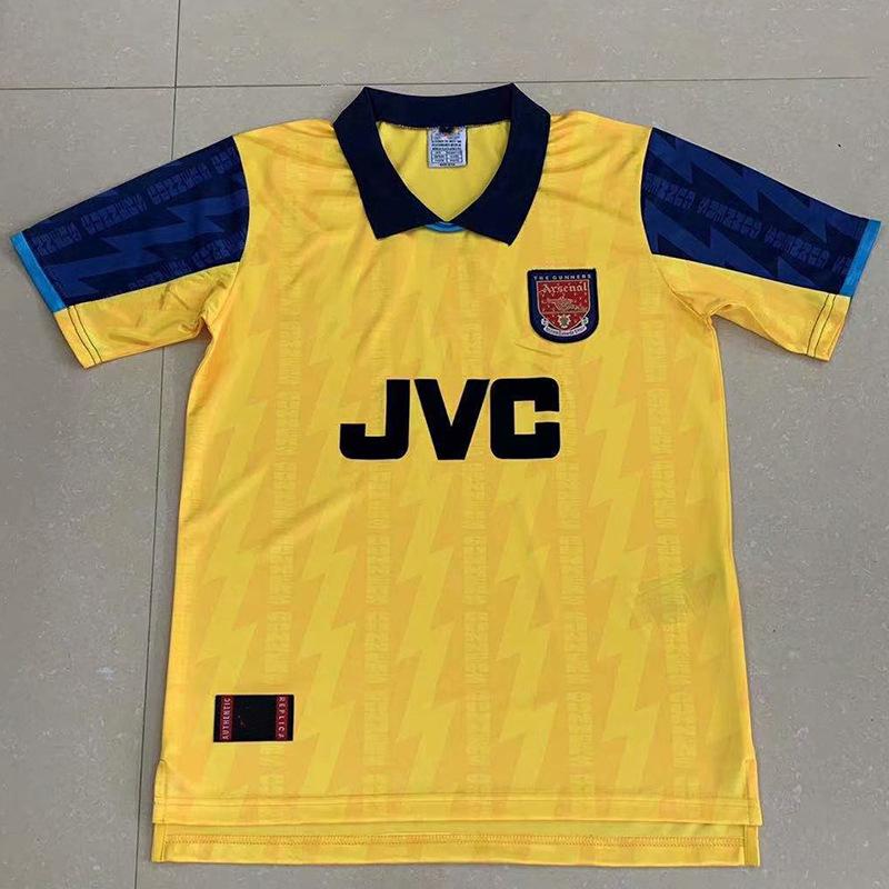 Arsenal home match 9394 retro jersey, number 14 Henry Bergkamp, 0506 Arsenal short-sleeve football jersey