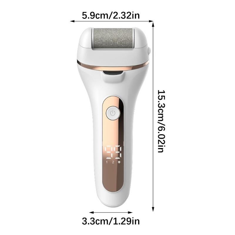 Rechargeable Foot Care Device With 3 Roller Heads And 11 Attachments Professional Pedicure Kit For Smooth And Soft Feet