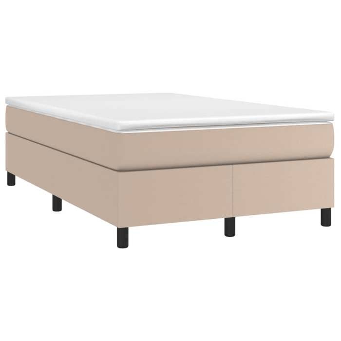 Maison Exclusive - Lattenrost Bett Matratze Cappuccino 120x190cm Kunstleder