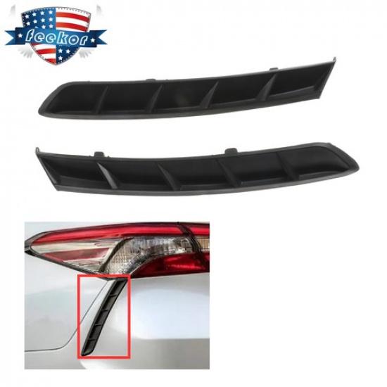 Left & Right Rear Bumper Extension Trim Molding for 18-20 Toyota Camry SE XSE