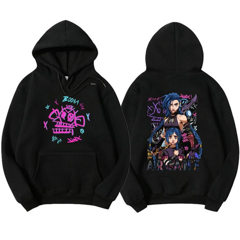 Arcane Graphic Zipper Hoody Men Women Brand Hoody Clothes Vintage Fashion New Casual Unisex Long Sleeve Pullovers