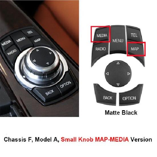 Matte Black ABS Car Center MultiMedia Switch For BMW F Chassis F10 F20 F30 F25
