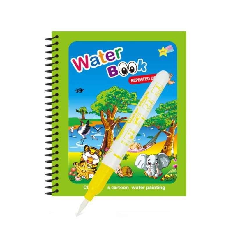 Colorful Reusable Water Painting Book For Kids With Fun Animal Designs For Creative Play