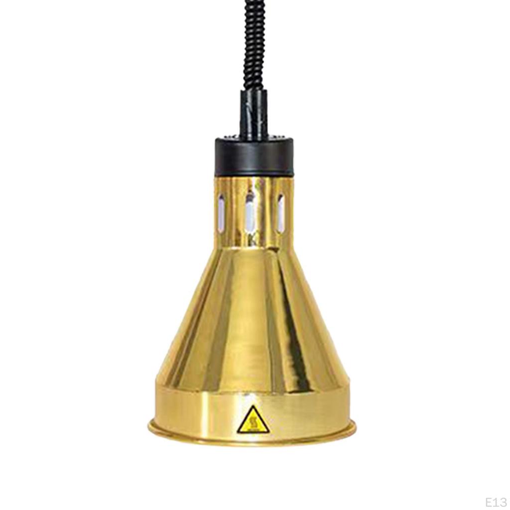 Mat Varmelampe Kommersiell Varmerlys, E27 Teleskopisk Buffetvarming for Mat, Innendørs