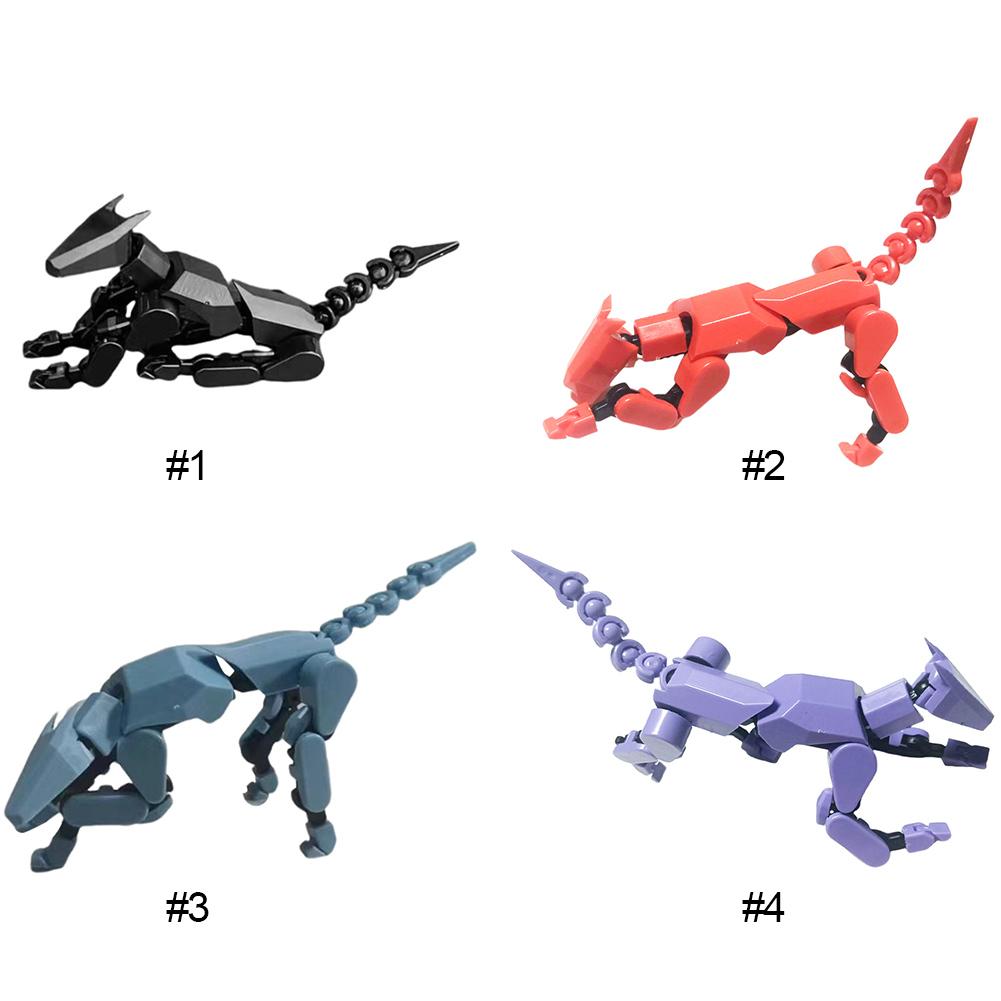 13 3D Printed Robo Dog Multi-Joint Movable Robot Dog Stress Relief Dog Figures Toys Desktop Decorations