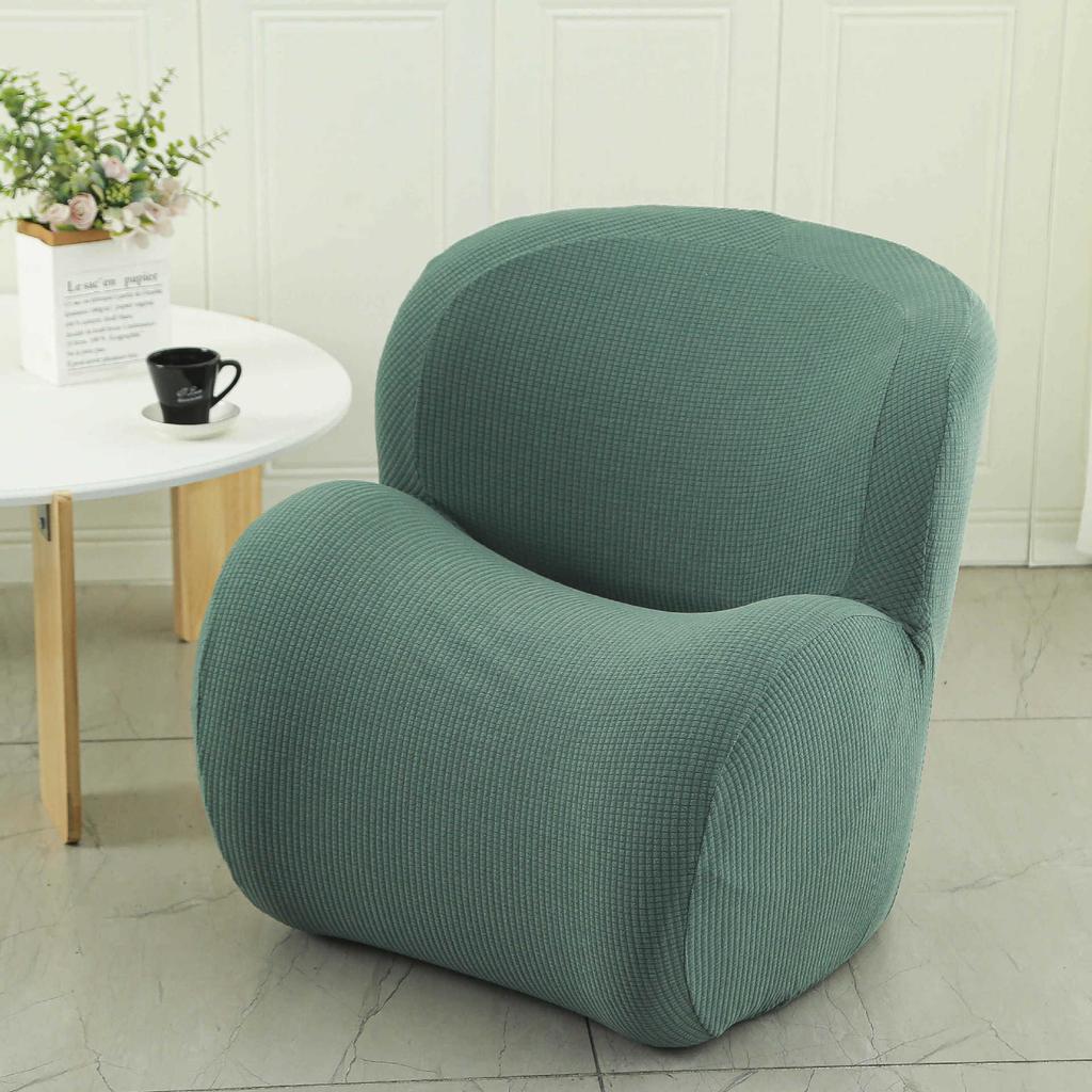 Elastisches Einzelsofa-Set All-Inclusive Internetcafé Universal Stuhlbezug Halbkreisförmiger Spind Kleiner Sofaüberwurf