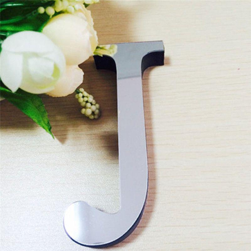 Chic 4 Letters Love Home Furniture Mirror Tiles Self-adhesive Wall Sticker Decor
