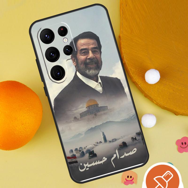 Saddam Hussein Iraq Arabic Phone Case For Samsung Galaxy S25 Ultra S24 S23 S22 S21 Ultra S9 S10 Plus S20 FE Funda Cover