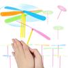 10/20pcs Bamboo Dragonfly Double Flying Leaves Plastic Hand Rubbed Flying Toy Outdoor Interactive Game Party Birthday Gift XJM