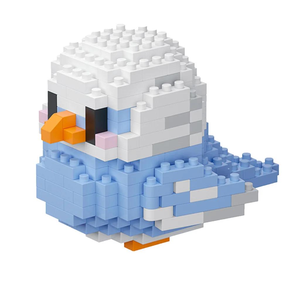 Wucifang Bags Unisex Kids Knew Built Colorful Parrot Micro Mini Building Blocks 3D Model Bricks For Kids Hands-On Ability Educational Toy Gift